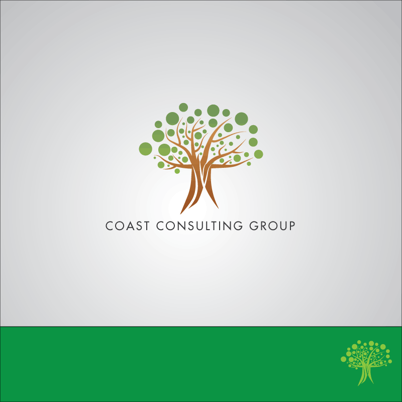 Logo Design by Bad Dinosaur Graphics for Coast Consulting Group | Design #12102315