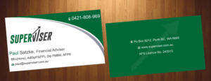 Visitenkarten-Design von HarmiDesigning für Superviser Pty Ltd | Design: #12357301
