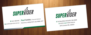 Visitenkarten-Design von HarmiDesigning für Superviser Pty Ltd | Design: #12357307