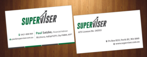 Visitenkarten-Design von HarmiDesigning für Superviser Pty Ltd | Design: #12357308
