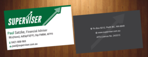 Visitenkarten-Design von HarmiDesigning für Superviser Pty Ltd | Design: #12357319