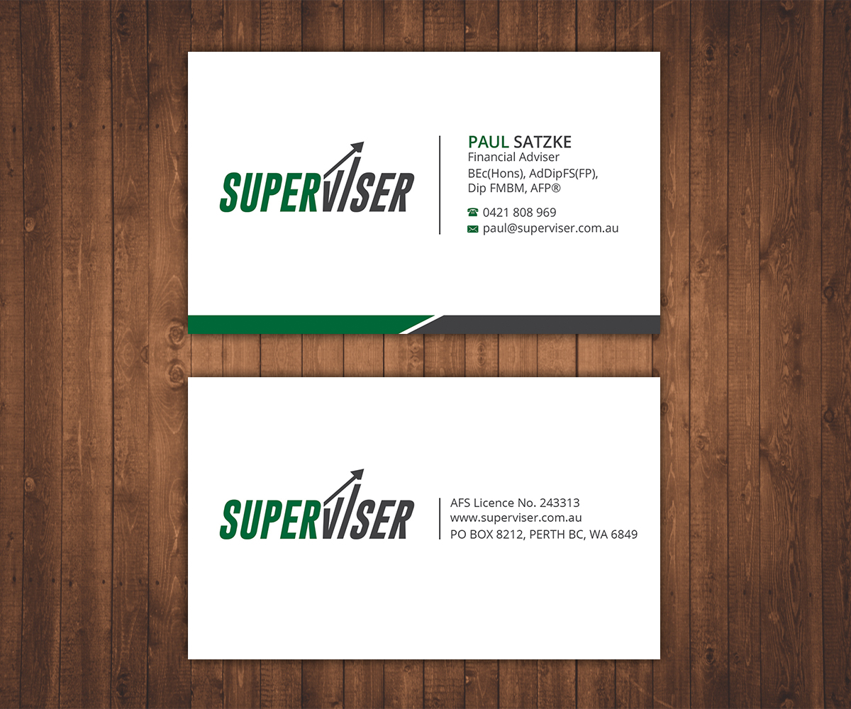 Business Card Design by Stylez Designz for Superviser Pty Ltd | Design #12378076