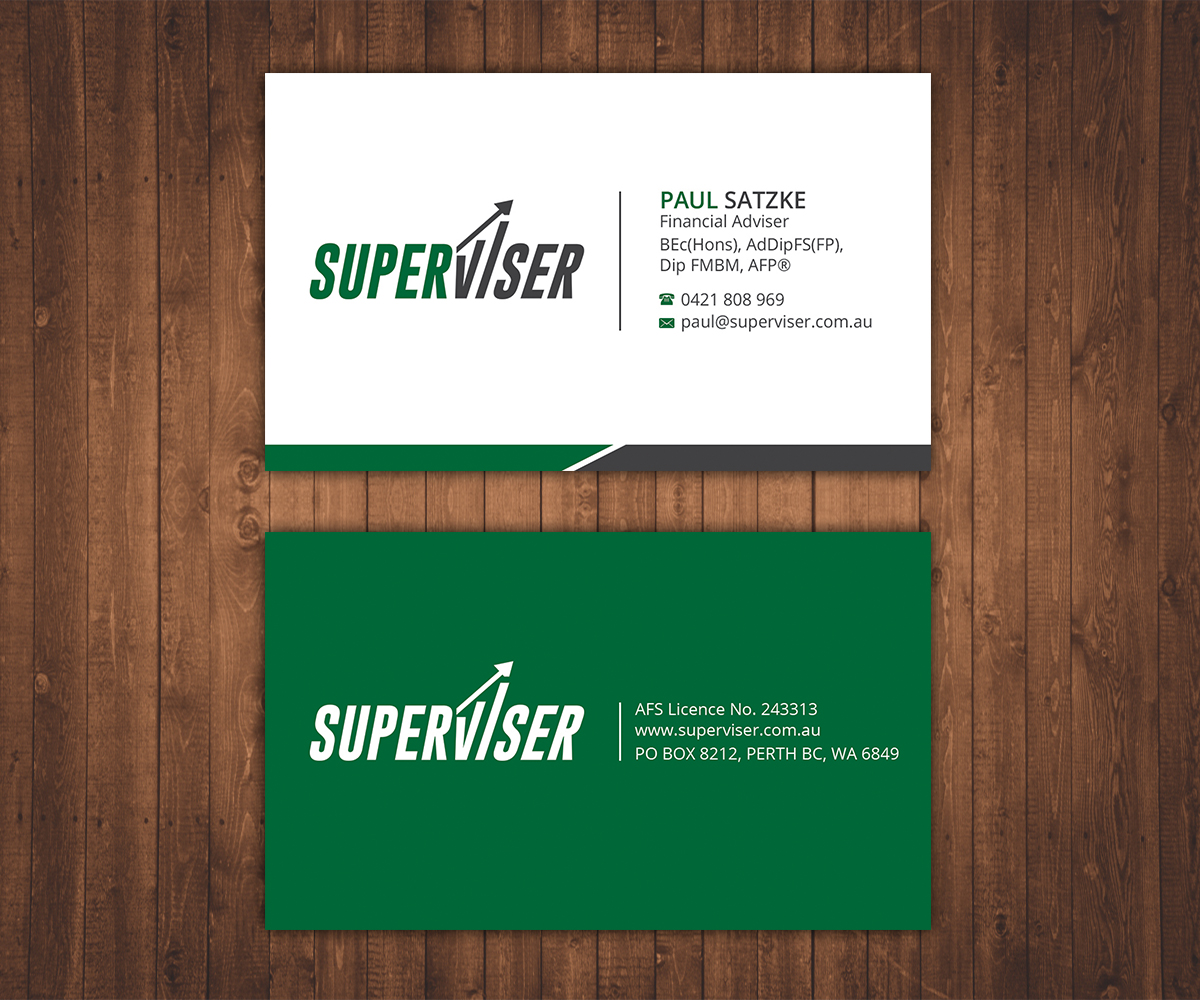 Visitenkarten-Design von Stylez Designz für Superviser Pty Ltd | Design #12378077