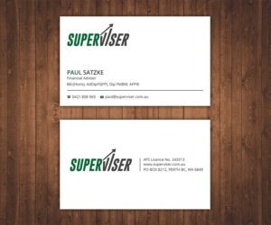 Visitenkarten-Design von Stylez Designz für Superviser Pty Ltd | Design: #12378084