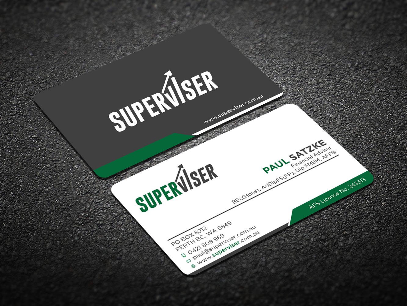 Visitenkarten-Design von Verified artistry für Superviser Pty Ltd | Design #12363168
