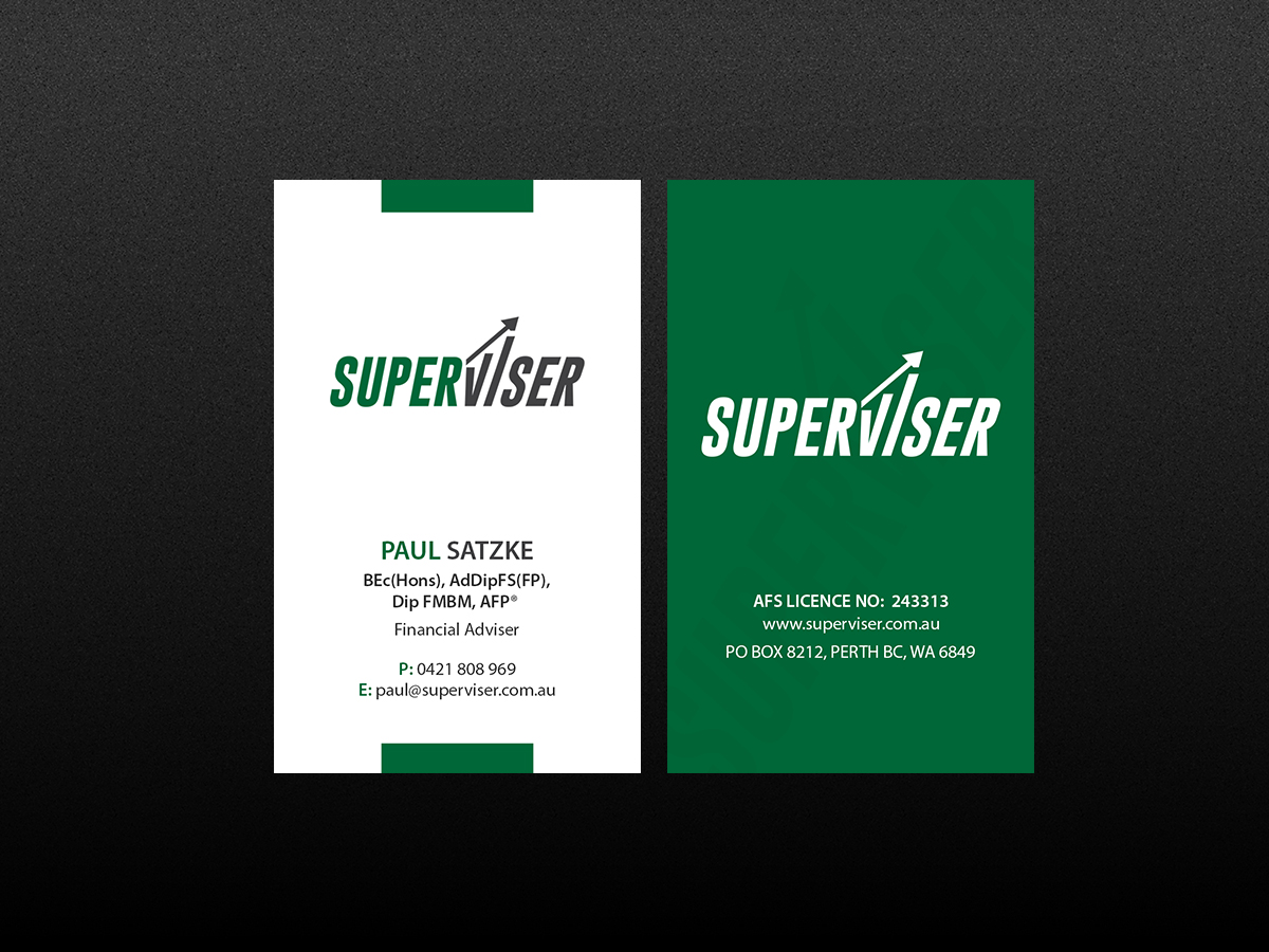 Business Card Design by Creations Box 2015 for Superviser Pty Ltd | Design #12354740