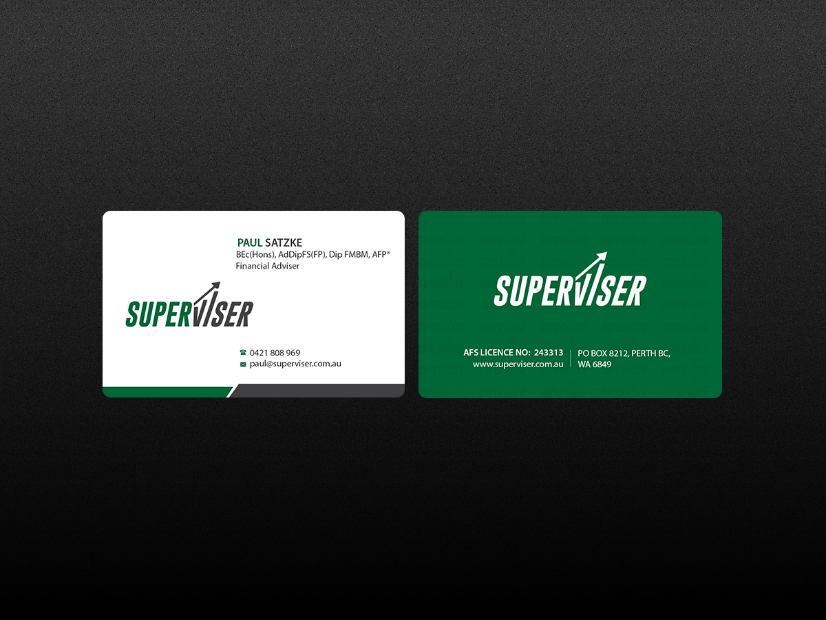 Business Card Design by Creations Box 2015 for Superviser Pty Ltd | Design #12354741