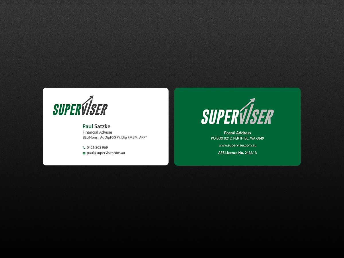 Business Card Design by Creations Box 2015 for Superviser Pty Ltd | Design #12354746
