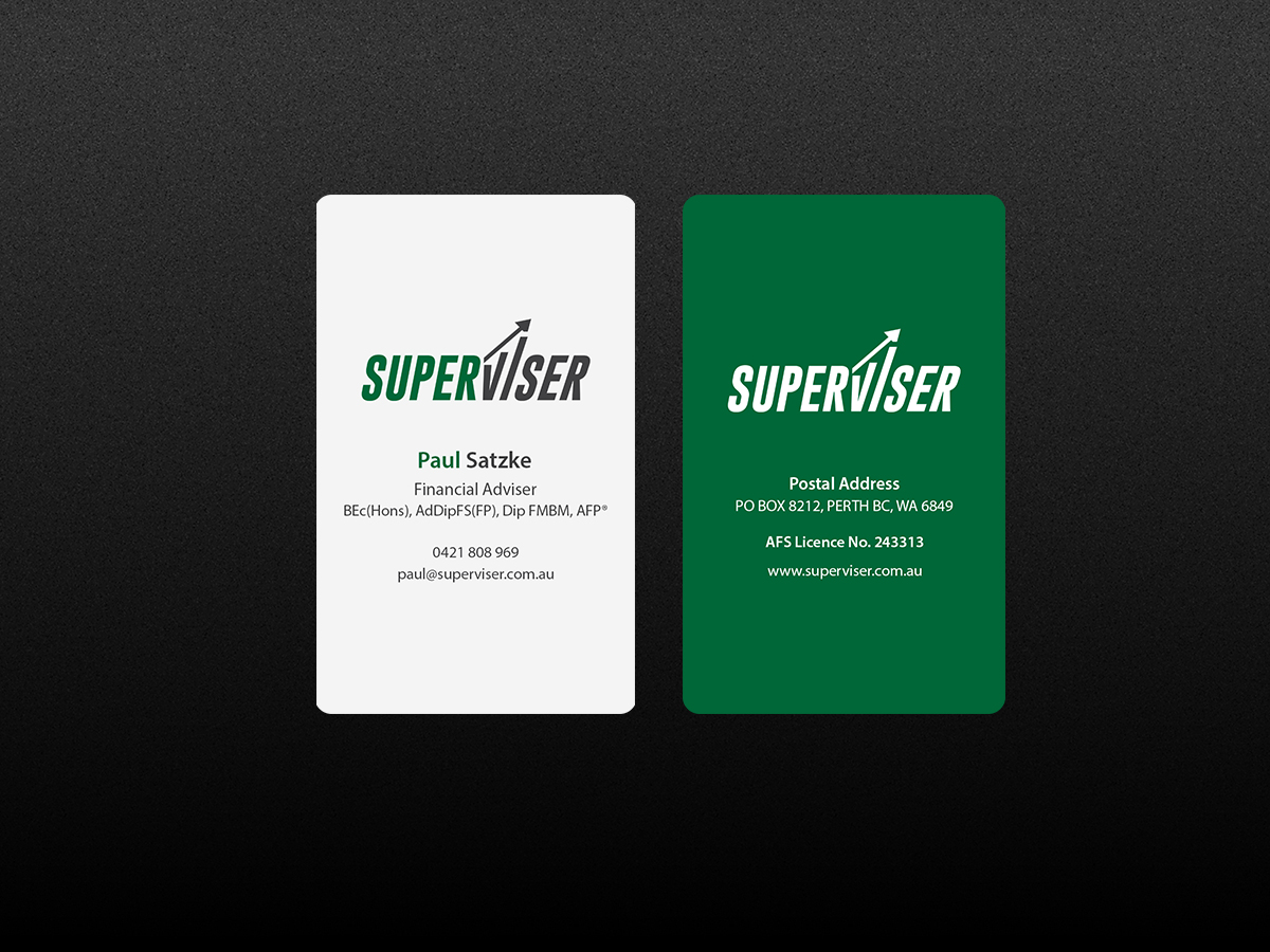 Business Card Design by Creations Box 2015 for Superviser Pty Ltd | Design #12354754