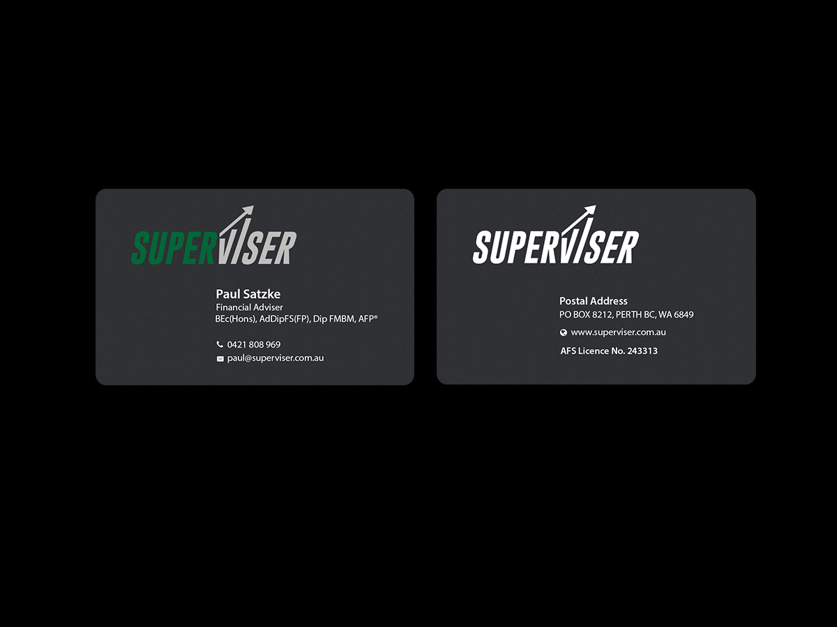 Business Card Design by Creations Box 2015 for Superviser Pty Ltd | Design #12354762