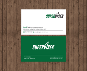 Visitenkarten-Design von chandrayaan.creative für Superviser Pty Ltd | Design: #12348141
