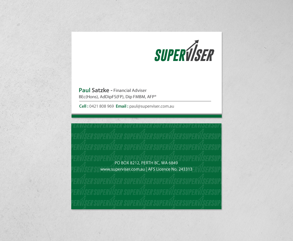 Business Card Design by chandrayaan.creative for Superviser Pty Ltd | Design #12348143
