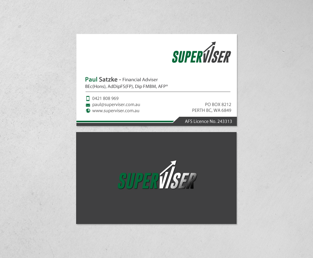 Business Card Design by chandrayaan.creative for Superviser Pty Ltd | Design #12348144