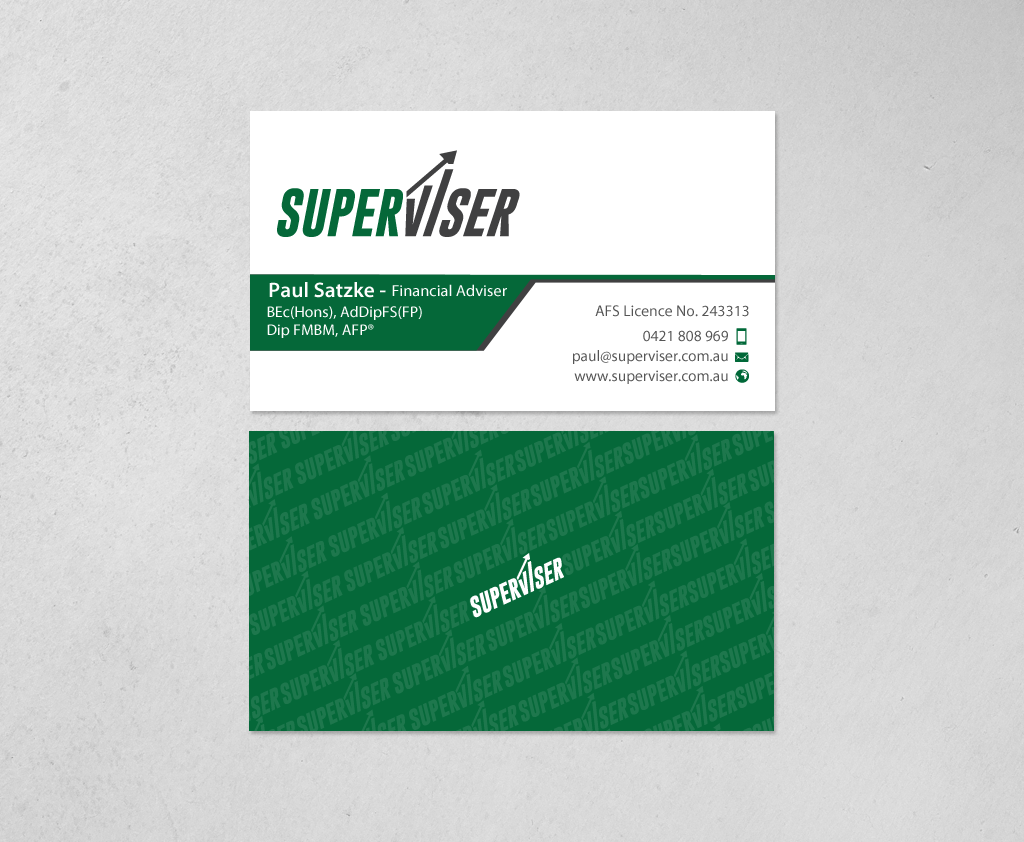 Business Card Design by chandrayaan.creative for Superviser Pty Ltd | Design #12348150