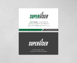 Visitenkarten-Design von chandrayaan.creative für Superviser Pty Ltd | Design: #12348151