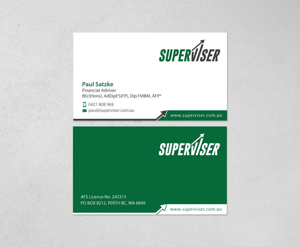 Business Card Design by chandrayaan.creative for Superviser Pty Ltd | Design #12552822