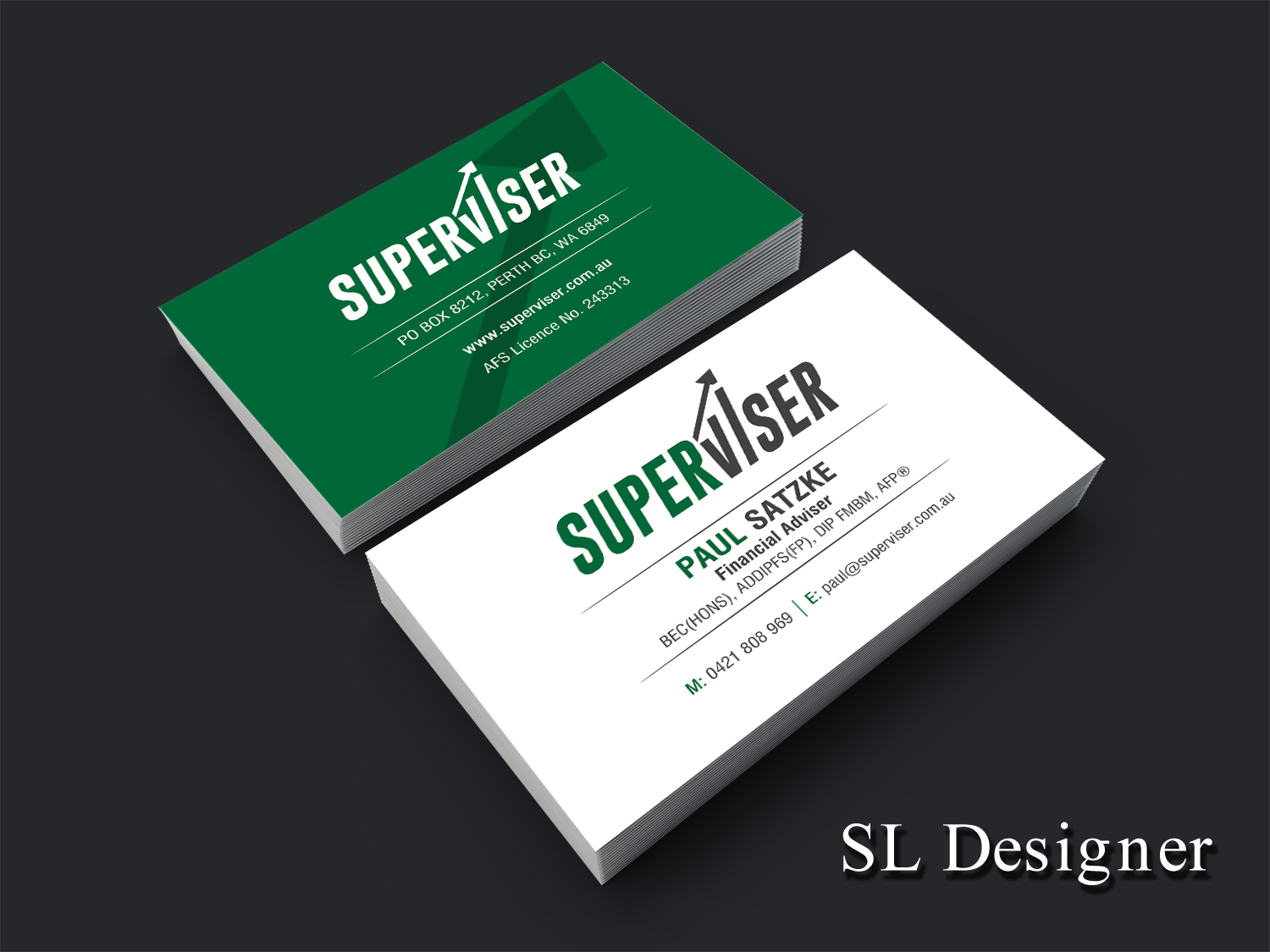 Visitenkarten-Design von SL Designer für Superviser Pty Ltd | Design #12330659
