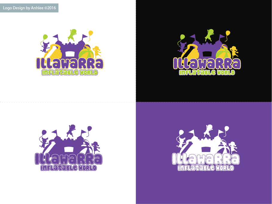 Logo Design by Anhlee for Illawarra Inflatable World | Design #12142543