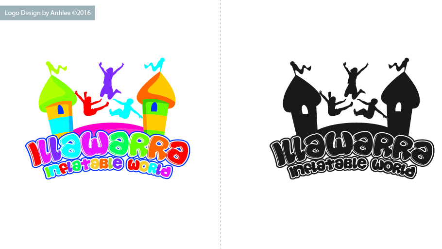 Logo Design by Anhlee for Illawarra Inflatable World | Design #12163190