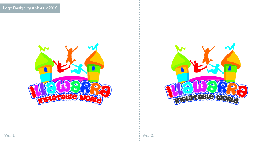 Logo Design by Anhlee for Illawarra Inflatable World | Design #12164278