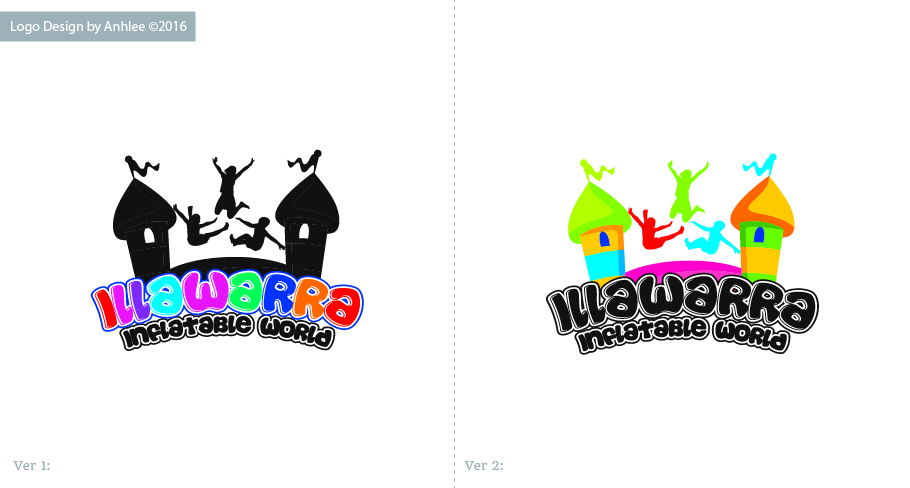 Logo Design by Anhlee for Illawarra Inflatable World | Design #12166708