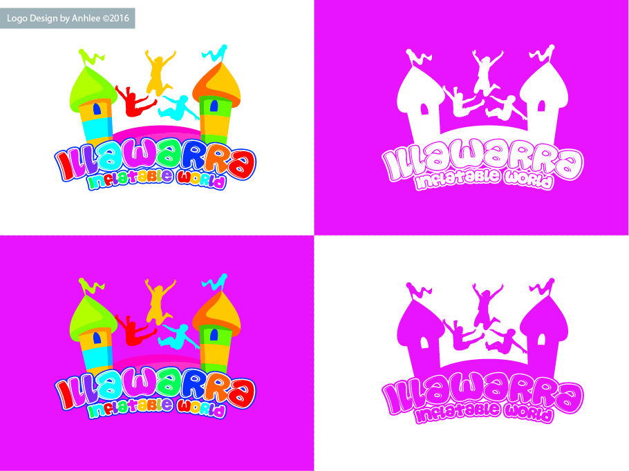 Logo-Design von Anhlee für Illawarra Inflatable World | Design #12170435
