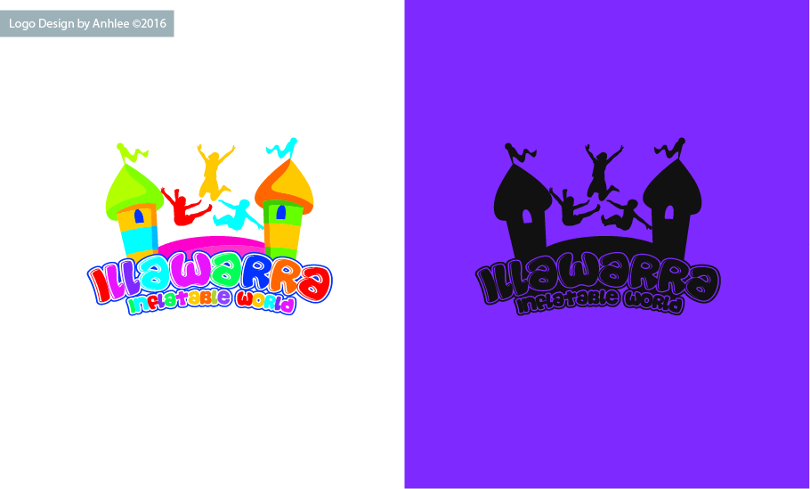 Logo Design by Anhlee for Illawarra Inflatable World | Design #12173069