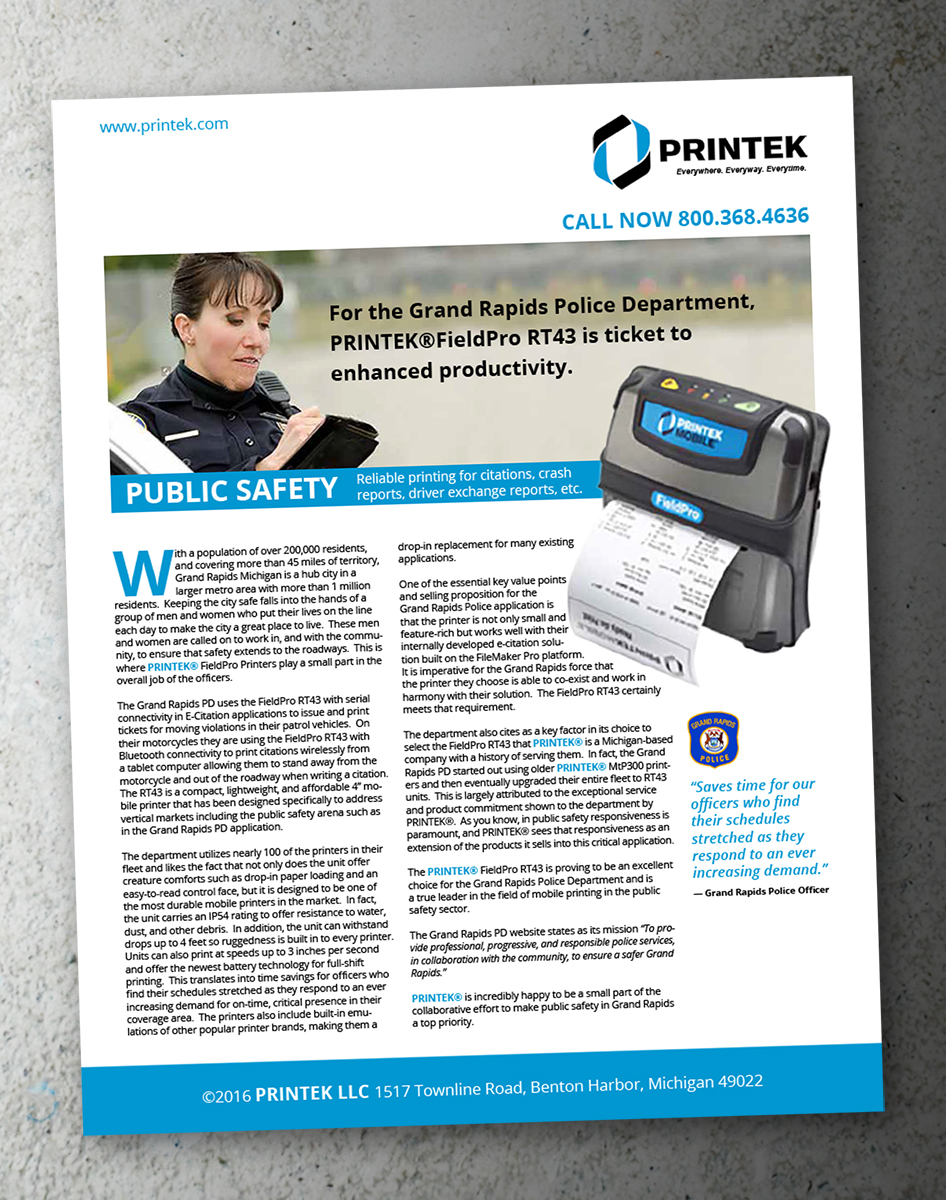 Design de Brochure par andrew3344 pour Printek, LLC | Design #12177757