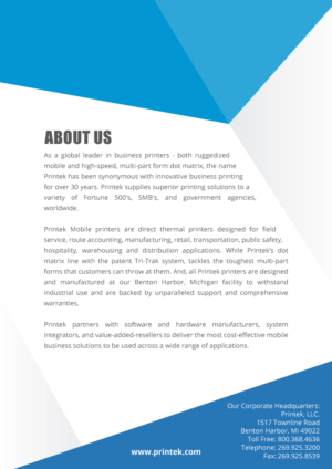 Brochure Design by Impressive Solutions for Printek, LLC | Design: #12117612