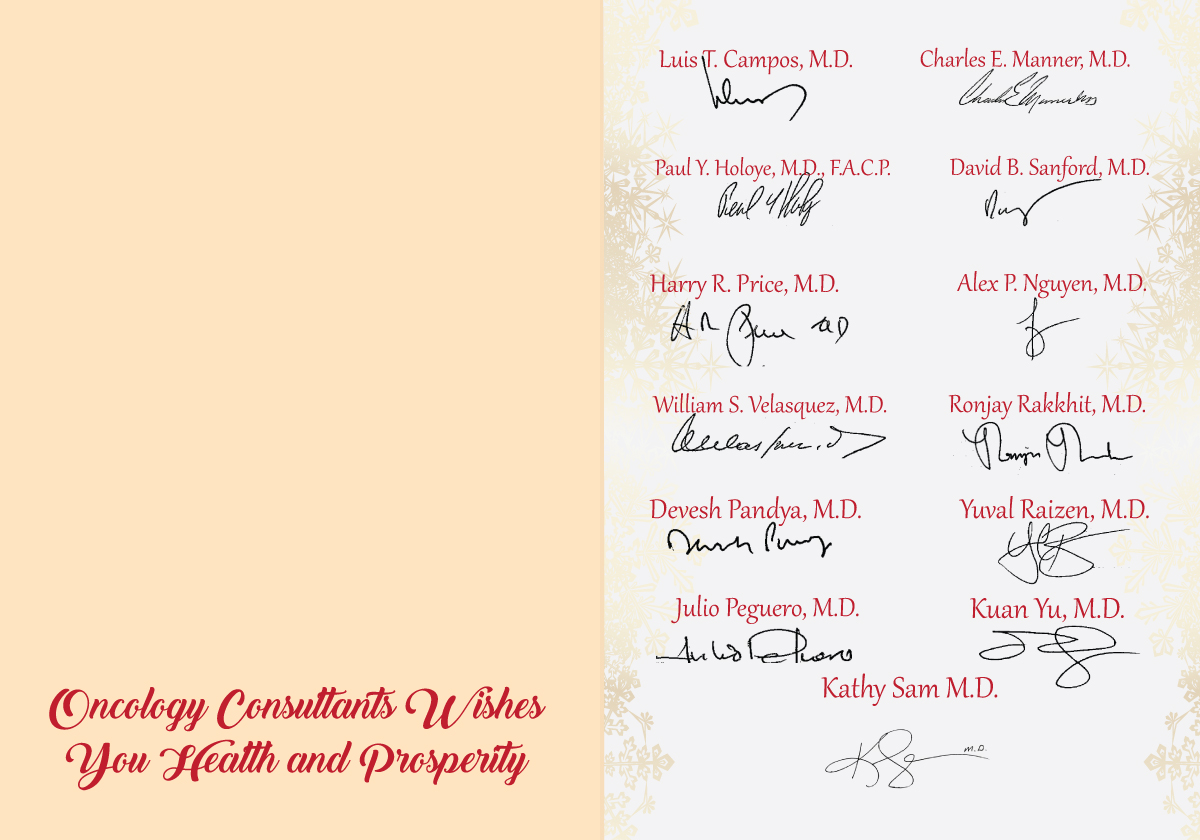 Greeting Card Design by Impressive Sol for Oncology Consultants | Design #12199766