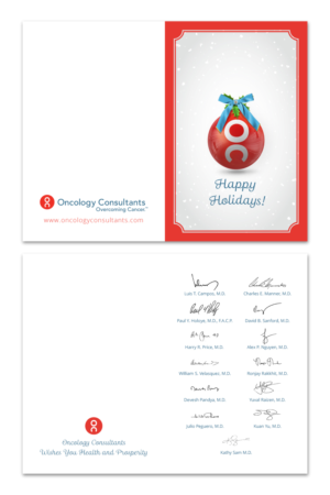Diseño de Tarjeta de Felicitación por LJE para Oncology Consultants | Diseño #12152451