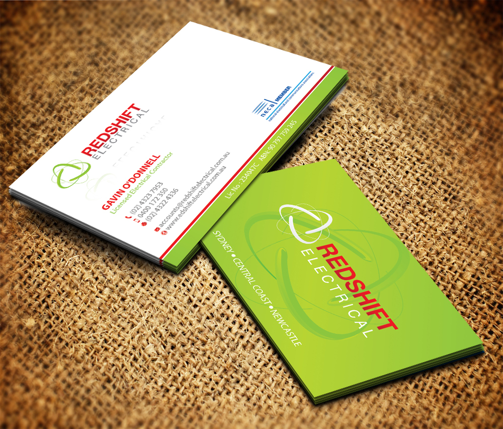 Design de Papeterie par Sarmishtha Chattopadhyay_loginchange pour Redshift Electrical Services | Design #2387986