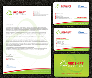 Design de Papeterie par Sarmishtha Chattopadhyay_loginchange pour Redshift Electrical Services | Design : #2393416