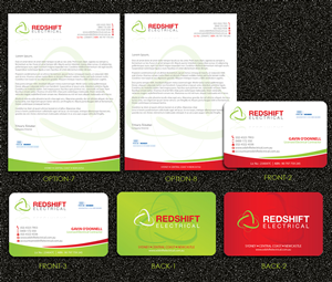 Design de Papeterie par Sarmishtha Chattopadhyay_loginchange pour Redshift Electrical Services | Design : #2399313