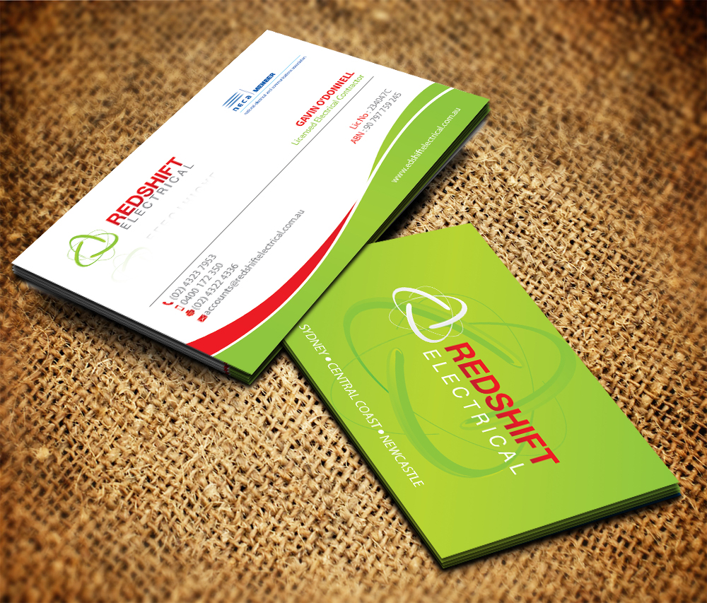 Design de Papeterie par Sarmishtha Chattopadhyay_loginchange pour Redshift Electrical Services | Design #2411620