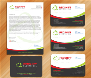 Design de Papeterie par Sarmishtha Chattopadhyay_loginchange pour Redshift Electrical Services | Design : #2412018