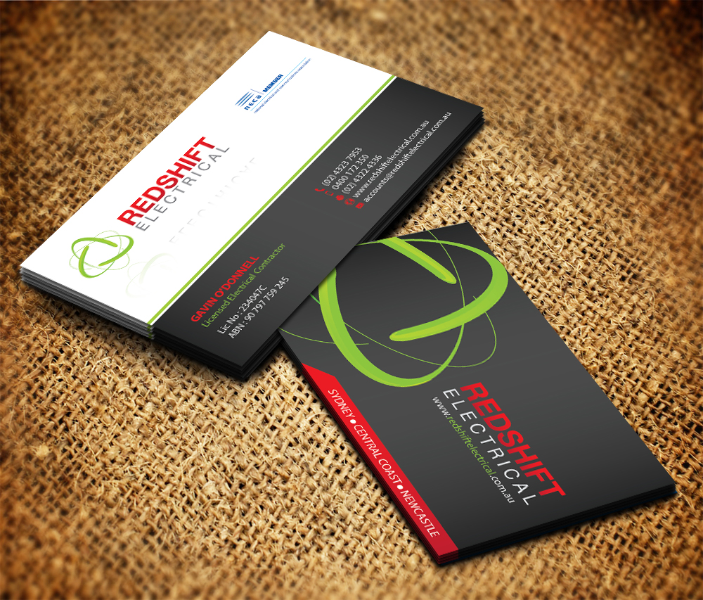 Design de Papeterie par Sarmishtha Chattopadhyay_loginchange pour Redshift Electrical Services | Design #2414525