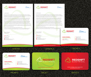 Electrical Contractor's Business Stationary | Schreibwaren-Design von Sarmishtha Chattopadhyay_loginchange