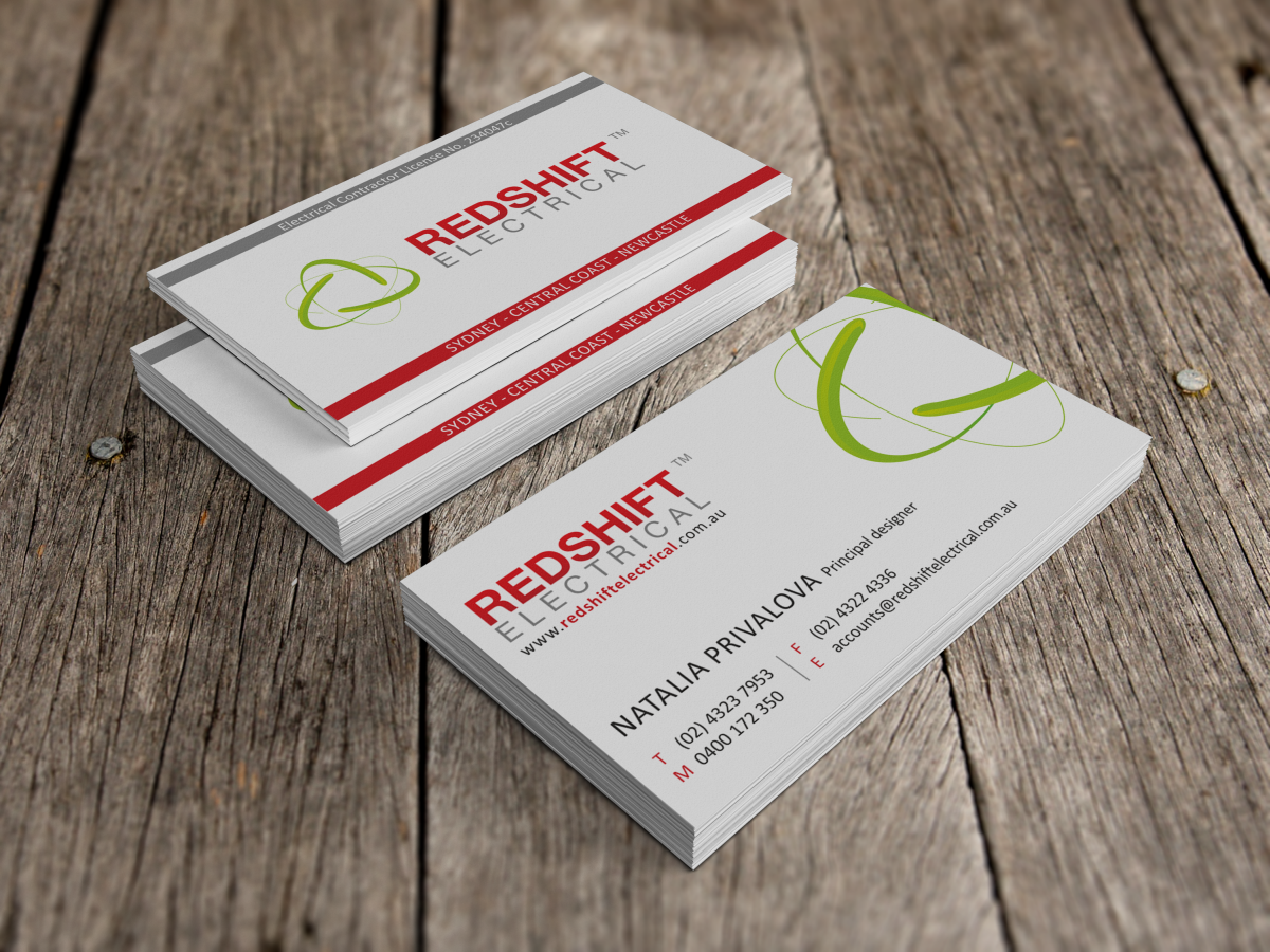Stationery Design by HYPdesign for Redshift Electrical Services | Design #2387660