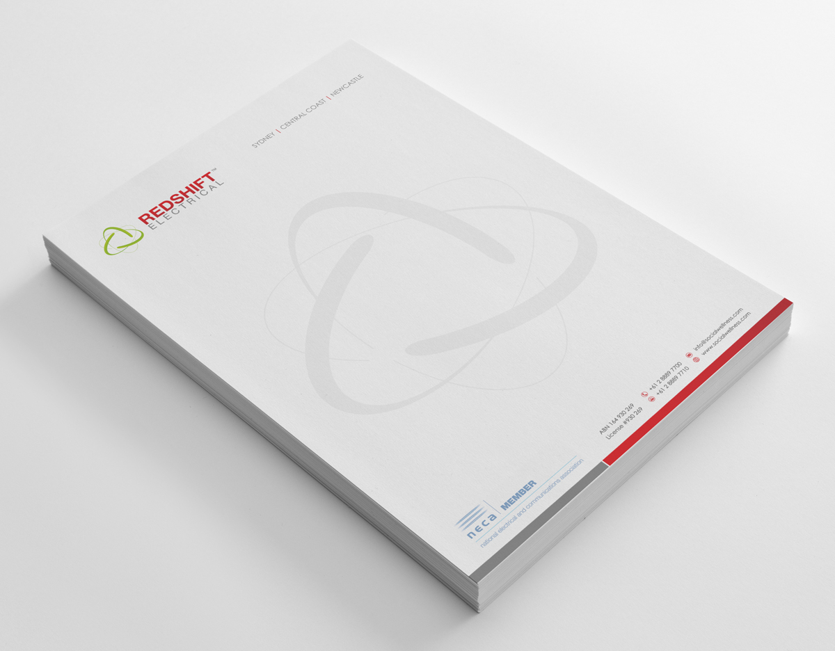 Stationery Design by logodentity for Redshift Electrical Services | Design #2389553