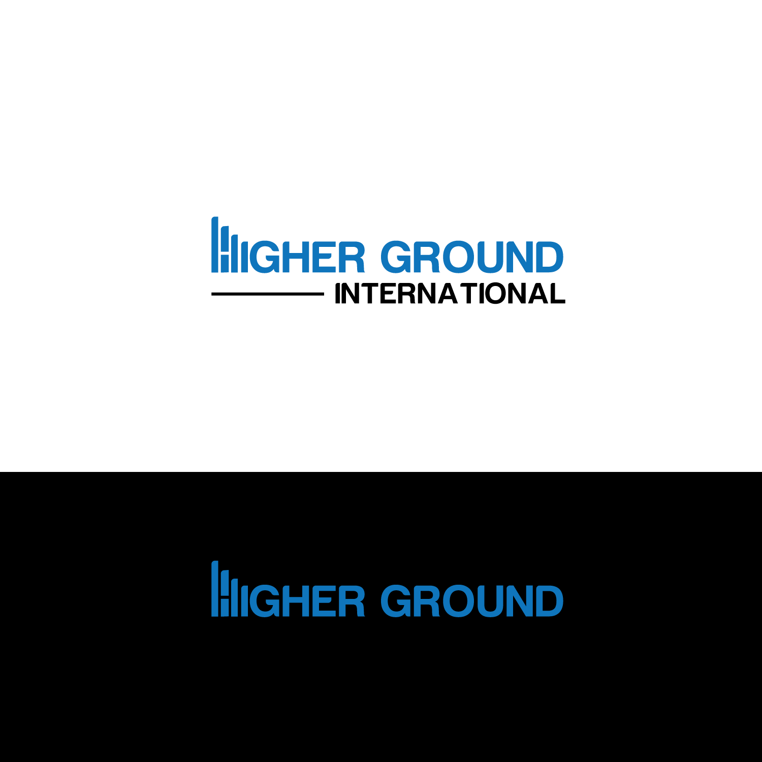 Logo Design by olis394.kartstudio for Higher Ground International  | Design #12129848