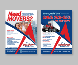 Flyer Design by  maria.design for Dominant Moving Systems | Design #12210090