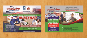 Flyer Design by Venus L. Penaflor for Dominant Moving Systems | Design #12136255