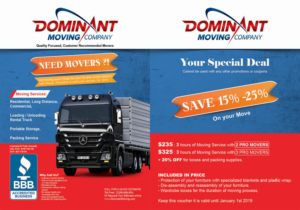 Flyer Design by Ayman Hadramot for Dominant Moving Systems | Design: #12150275