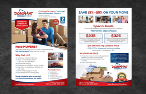 Flyer Design by Achiver for Dominant Moving Systems | Design: #12492626
