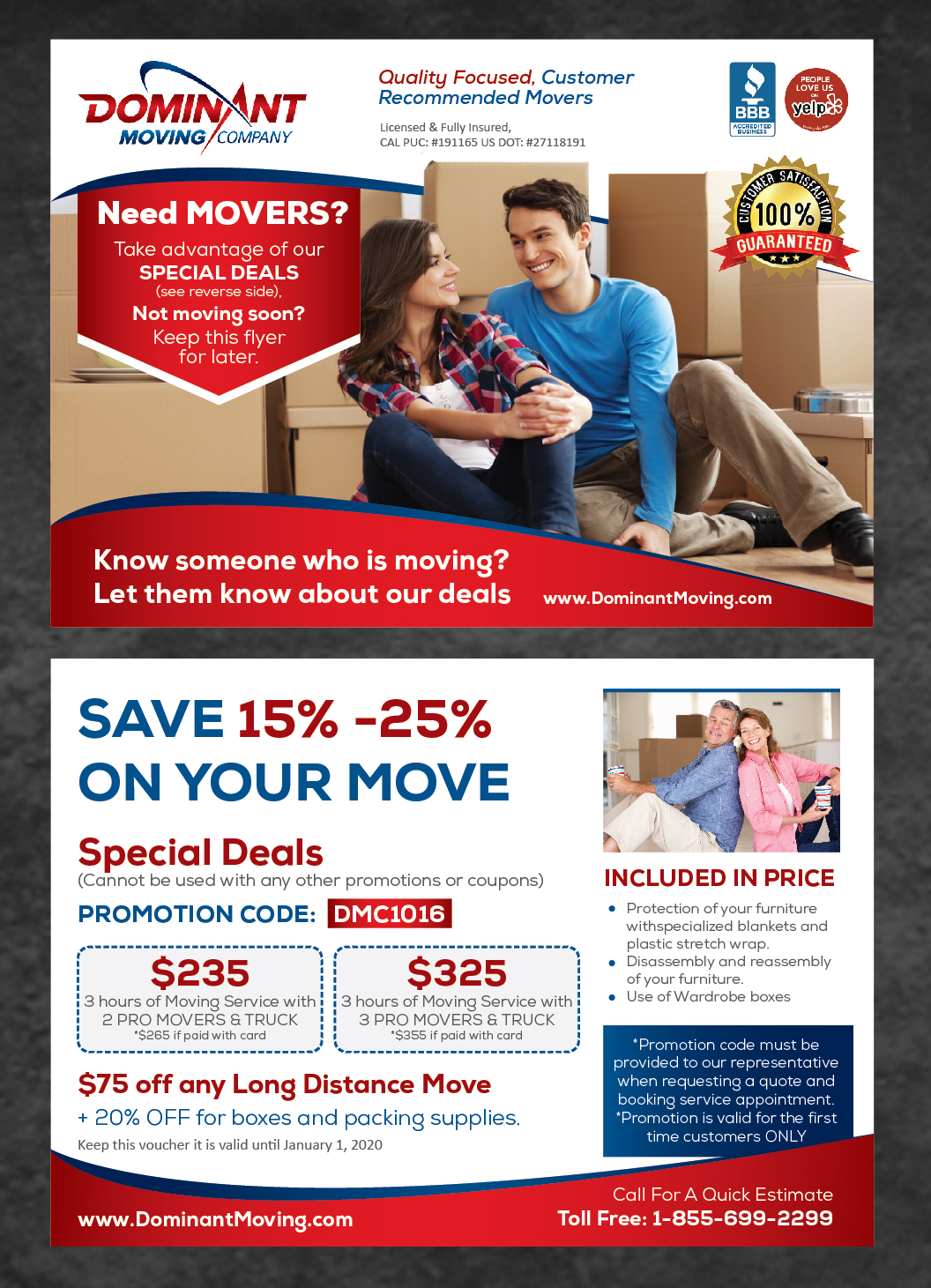 Flyer Design by Achiver for Dominant Moving Systems | Design #12492639