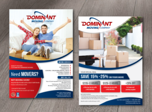 Flyer Design by alex989 for Dominant Moving Systems | Design: #12117592