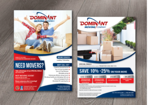 Flyer Design by alex989 for Dominant Moving Systems | Design: #12489295