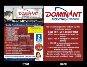 Flyer Design by NILDesigns for Dominant Moving Systems | Design #12170766