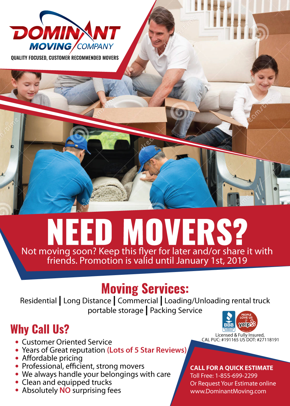 moving company flyer